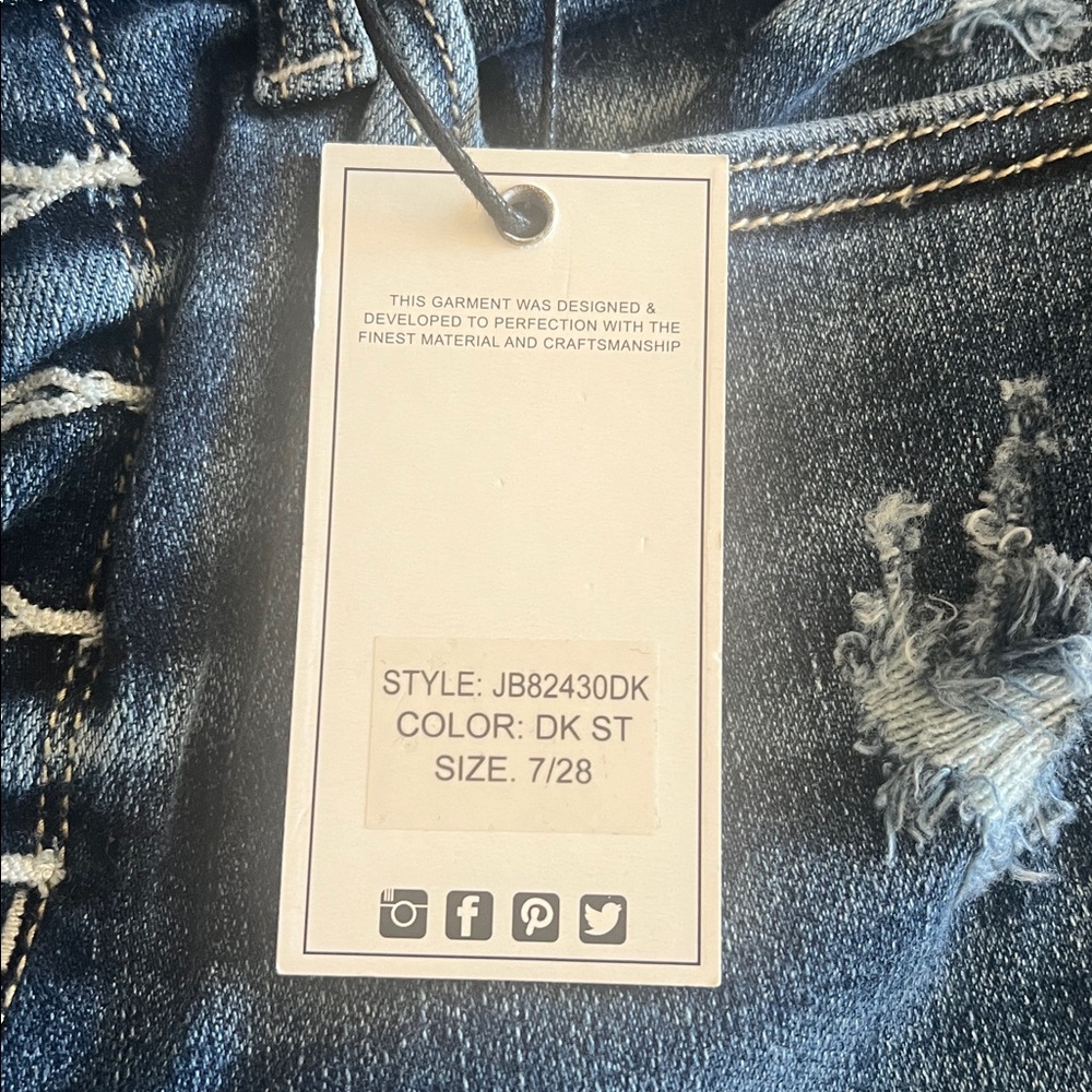 Distressed Blue Jeans - Picture 4 of 5